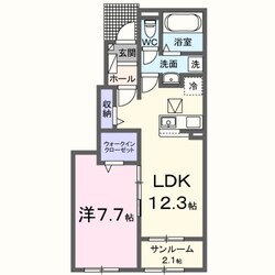 クルールＤの物件間取画像